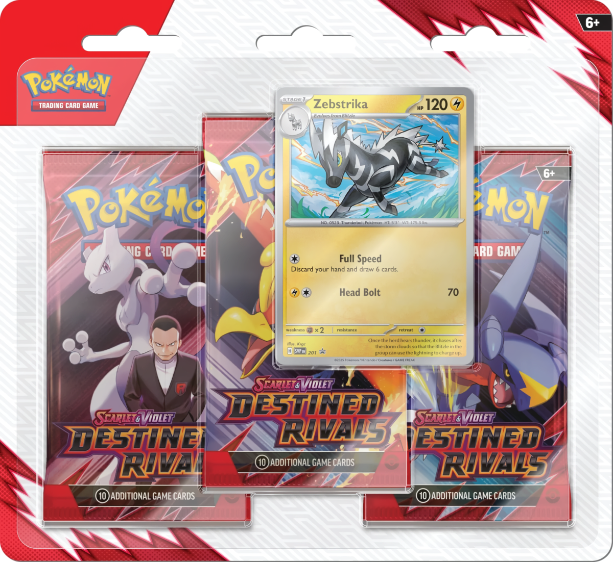 Blister 3 Pokemon TCG: Scarlet & Violet - Destined Rivals2