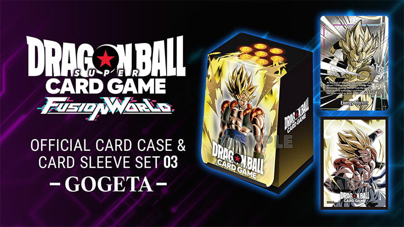 Set Dragon Ball Super Fusion World TCG: Official Card Case and Sleeves Set 03 - Gogeta1
