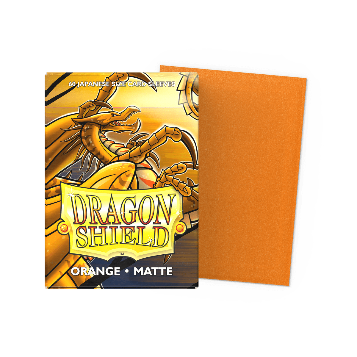 Sleeves Dragon Shield Japanese Matte Orange1