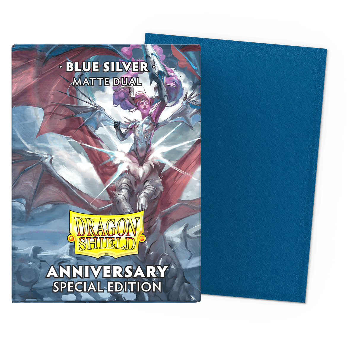 Sleeves Dragon Shield Standard DUAL Matte Blue/Silver1