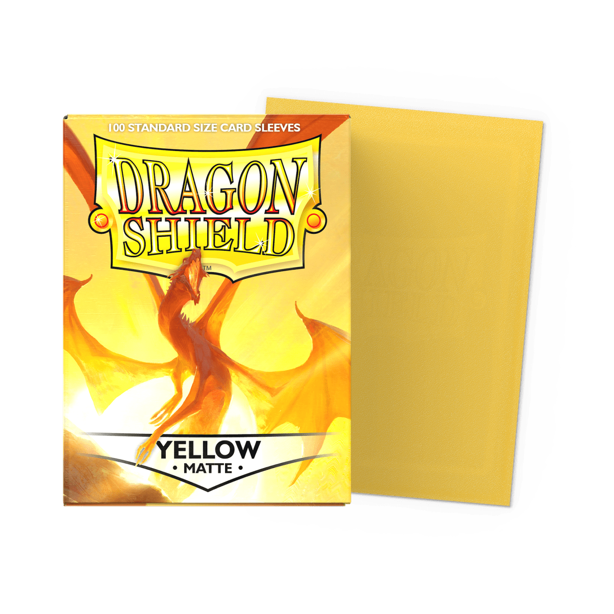 Sleeves Dragon Shield Standard Matte Yellow1
