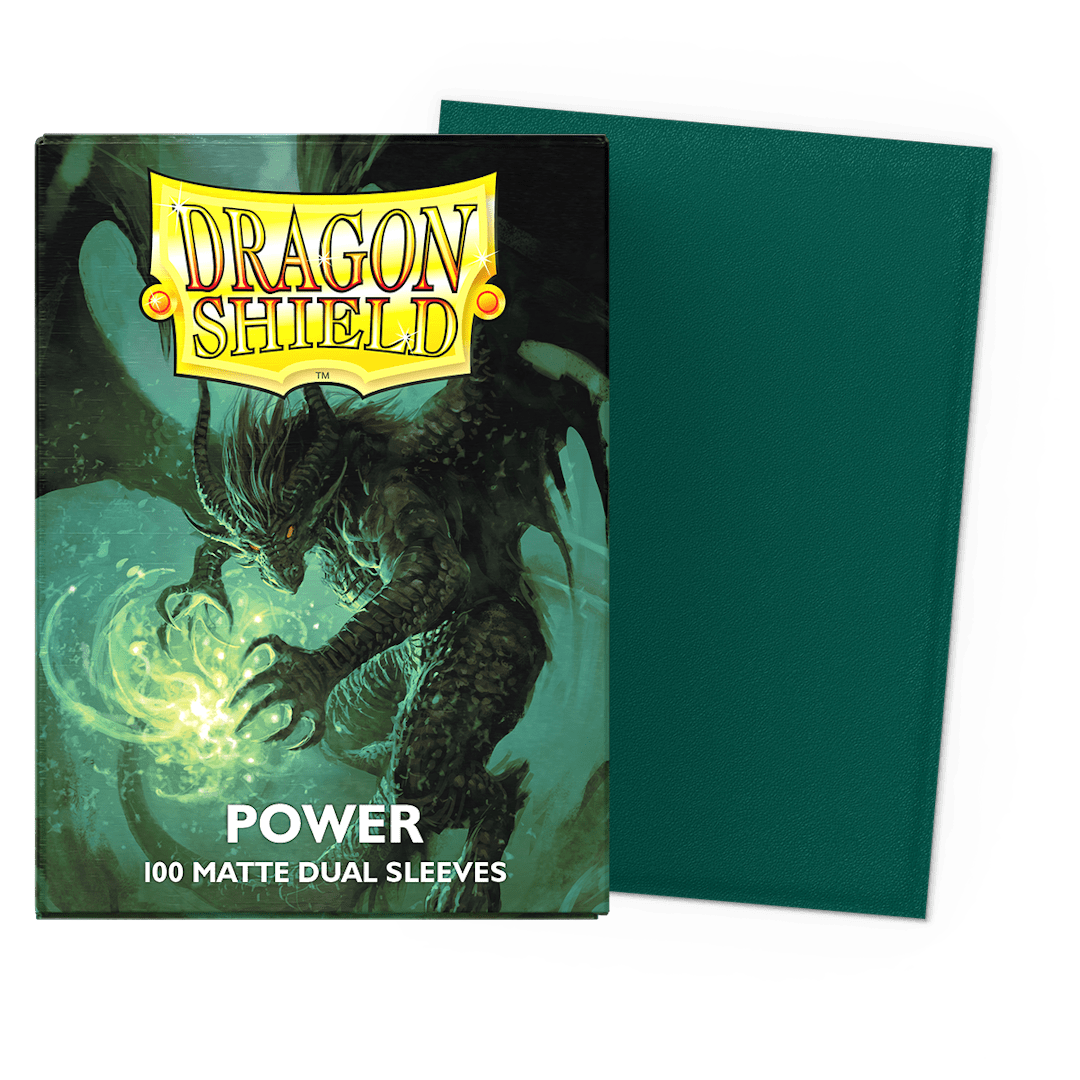 Sleeves Dragon Shield Standard Dual Green/Power 1