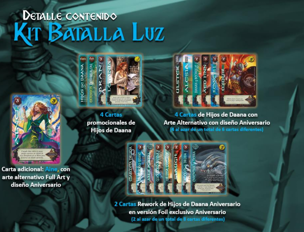 Kit De Batalla Hijos de Daana Aniversario: Luz2
