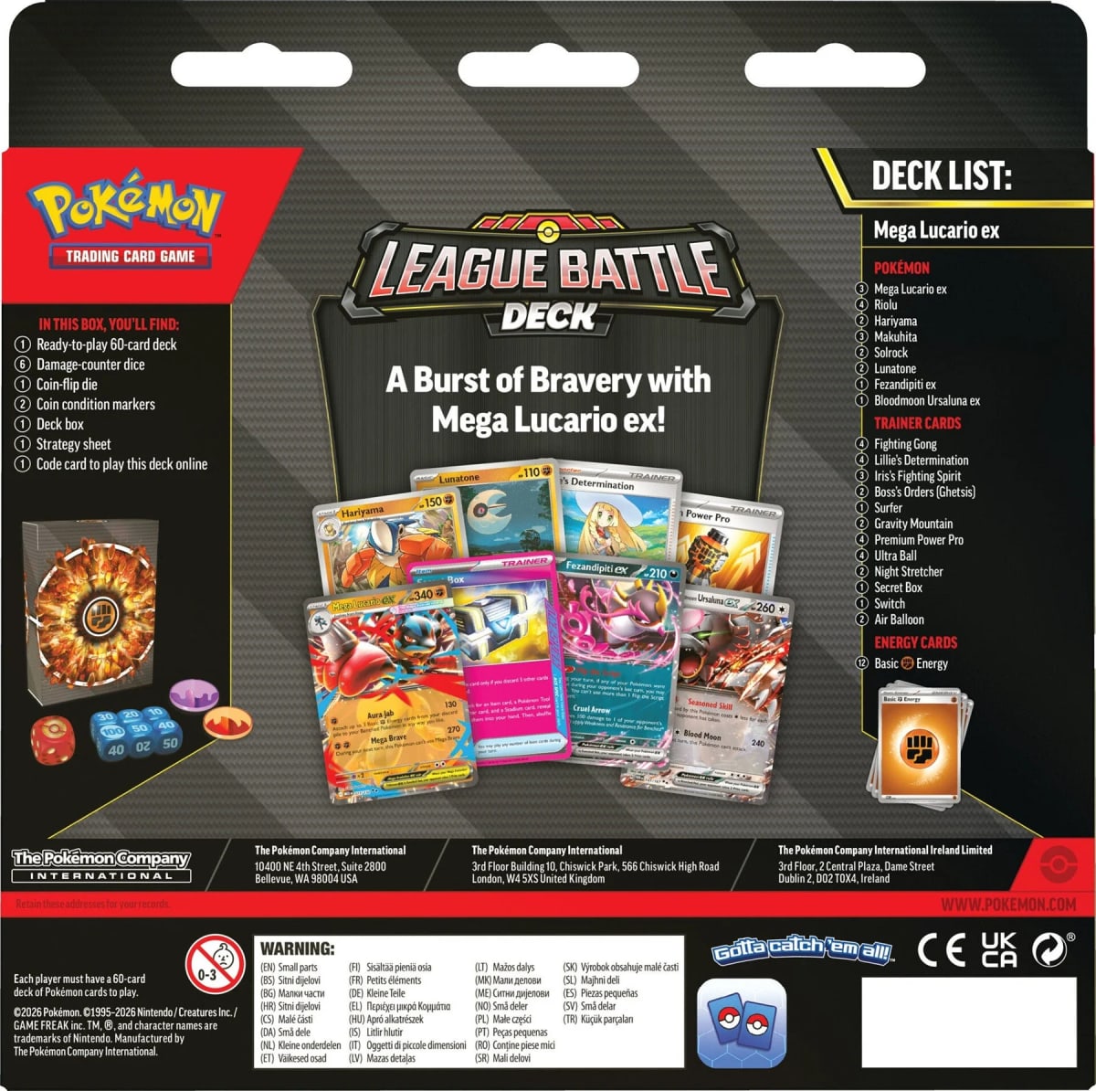Deck Pokemon TCG: Mega Lucario ex League Battle Deck3