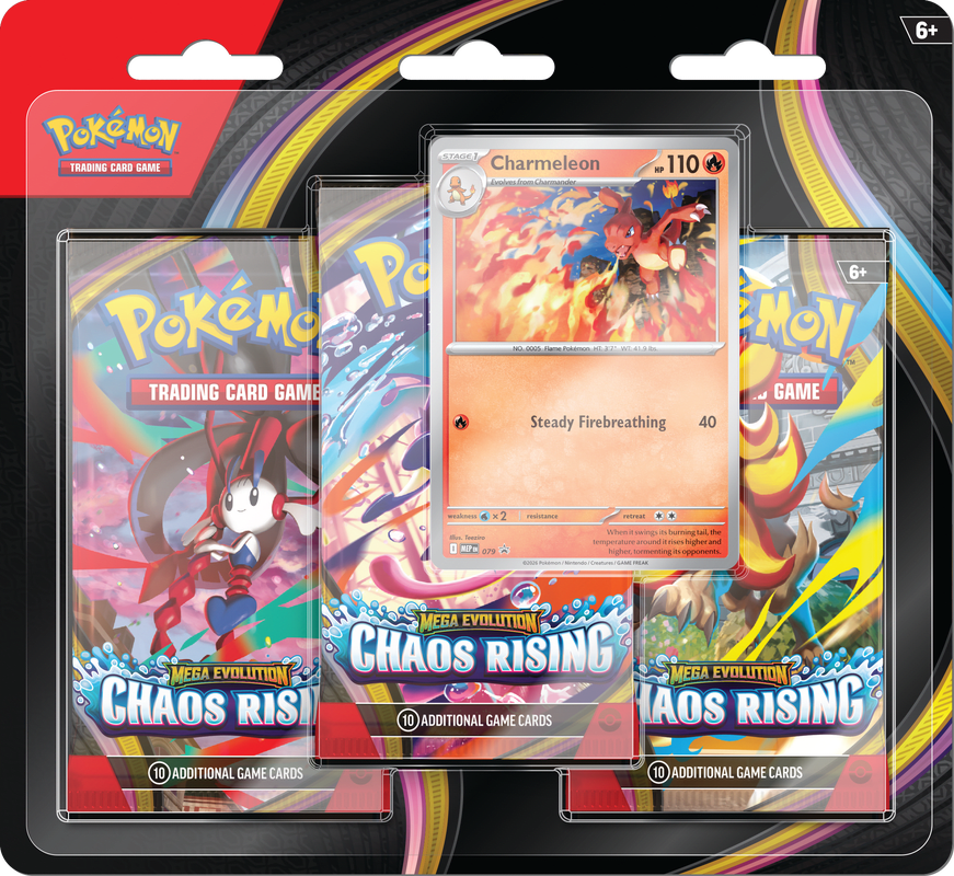 Blister 3 Pokemon TCG: Mega Evolution - Chaos Rising1