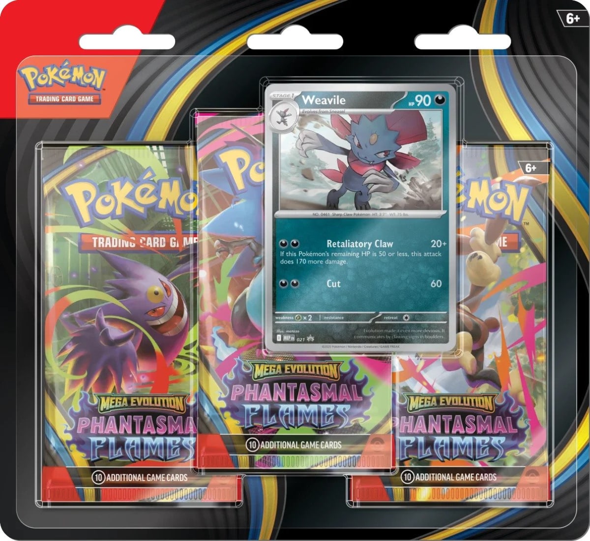 Blister 3 Pokemon TCG: Mega Evolution - Phantasmal Flames Weavile1