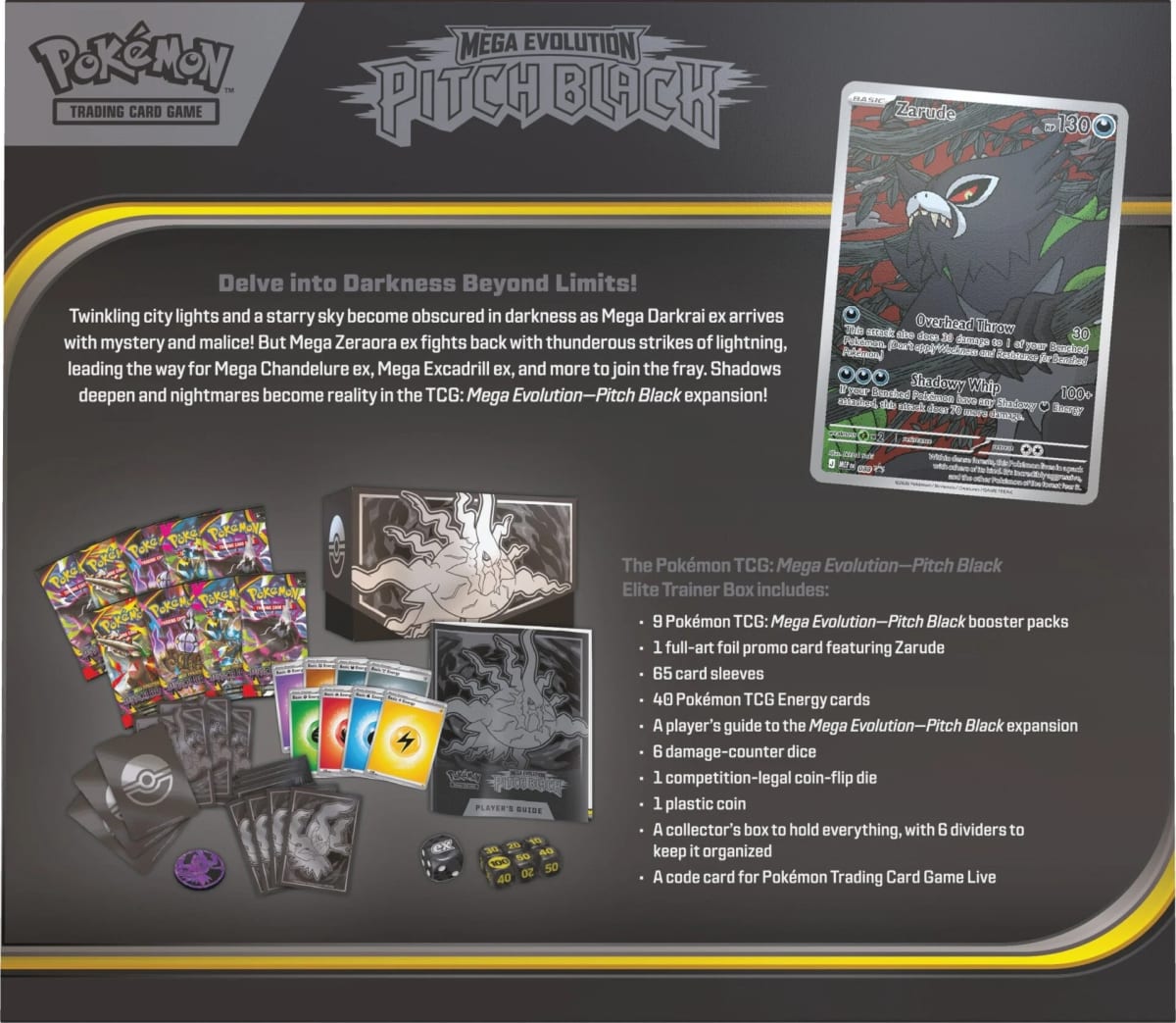 Elite Trainer Box Pokemon TCG: Mega Evolution - Pitch Black3