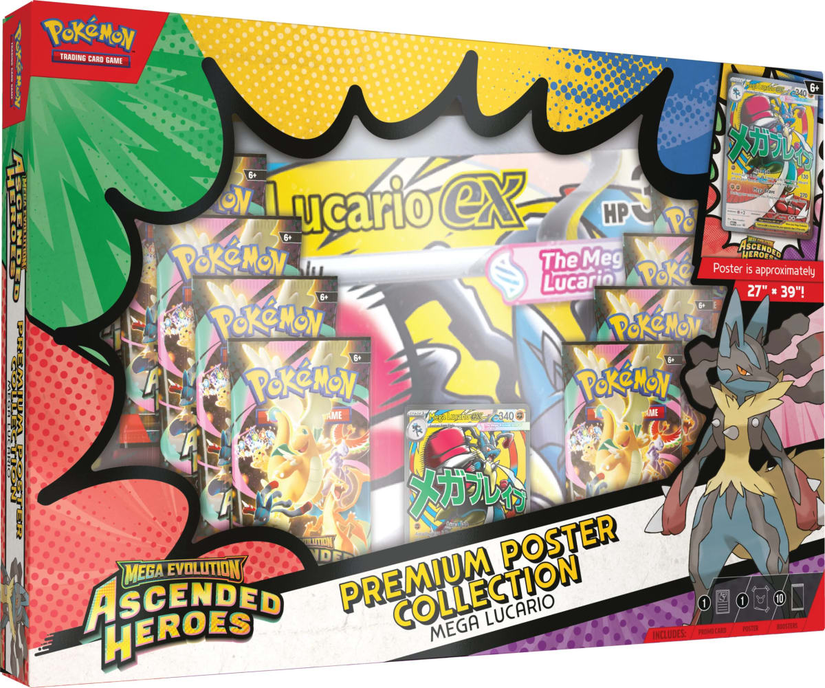 Premium Poster Collection TCG: Mega Evolution - Ascended Heroes Lucario1
