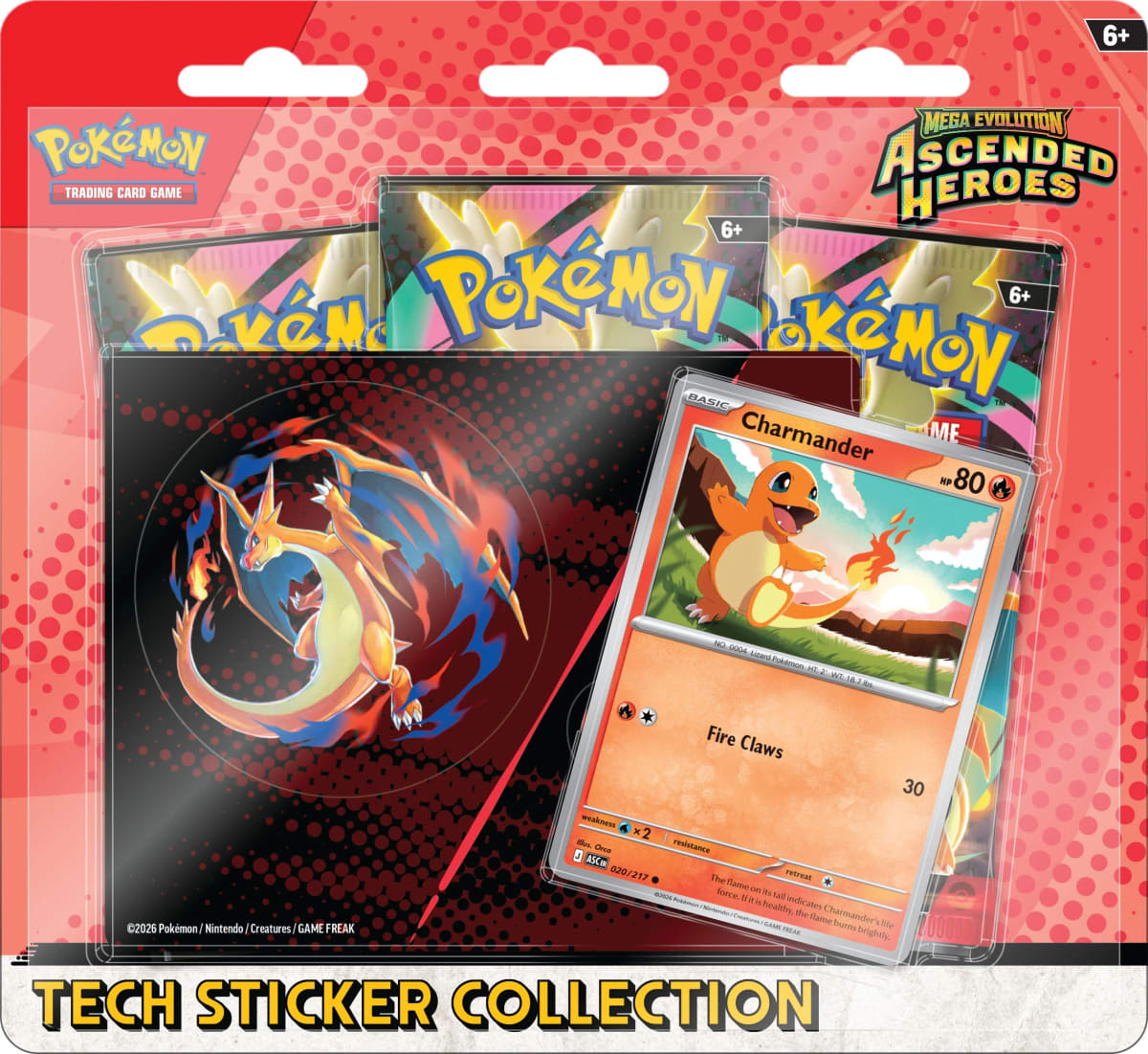 Tech Sticker Collection TCG: Mega Evolution - Ascended Heroes Charizard1