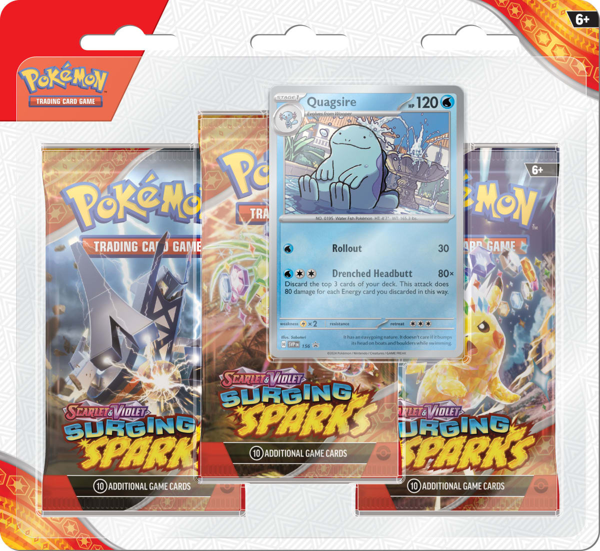 Blister 3 Pokemon TCG: Scarlet & Violet - Surging Sparks Quagsire1