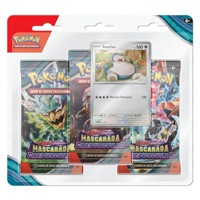 Blister 3 Pokémon TCG: Escarlata y Púrpura - Mascarada Crepuscular2