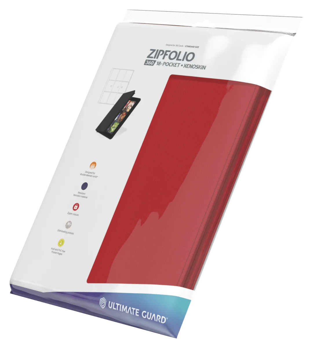 Zipfolio 360 18-Pocket Xenoskin - Red1