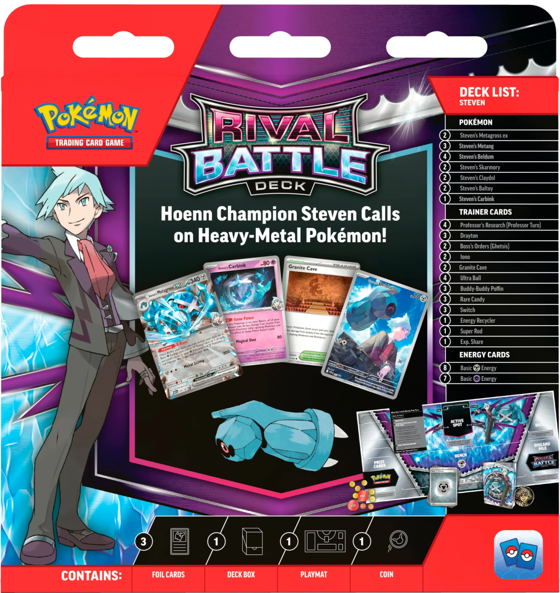 [PREVENTA] Deck Pokemon TCG: Steven Rival Battle Deck2