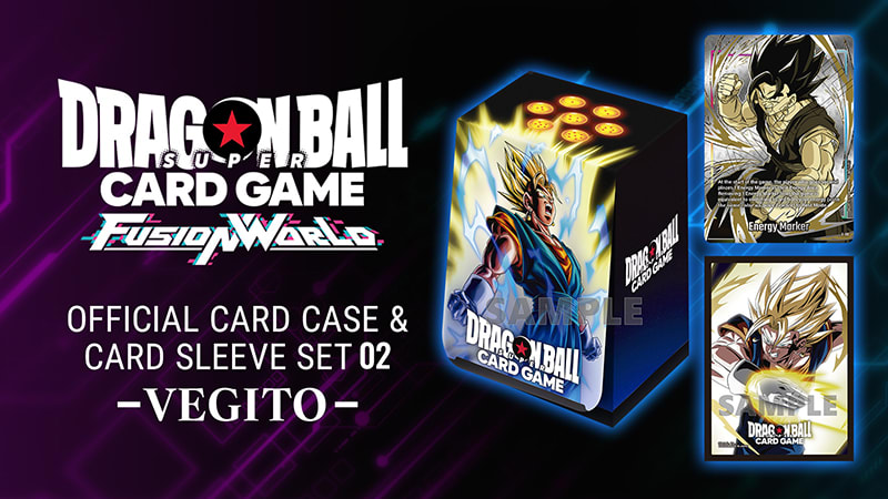 Set Dragon Ball Super Fusion World TCG: Official Card Case and Sleeves Set 02 - Vegito1