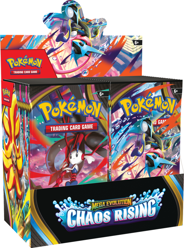[PREVENTA] Booster Box Pokemon TCG: Mega Evolution - Chaos Rising Inglés1