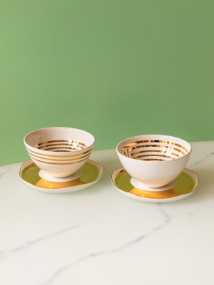 Tazas de Té & Platillo “Linea” 2 uds.