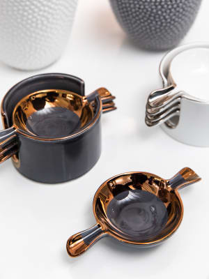 Ceniceros “Biliardo” Negro / Cobre 4 unidades