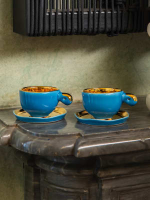 Taza Espresso “Fiore” Oro 1 ud.