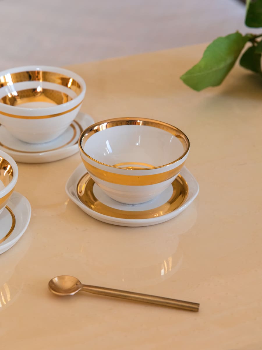 Taza de Café & Platillo “Linea” 4 unidades2