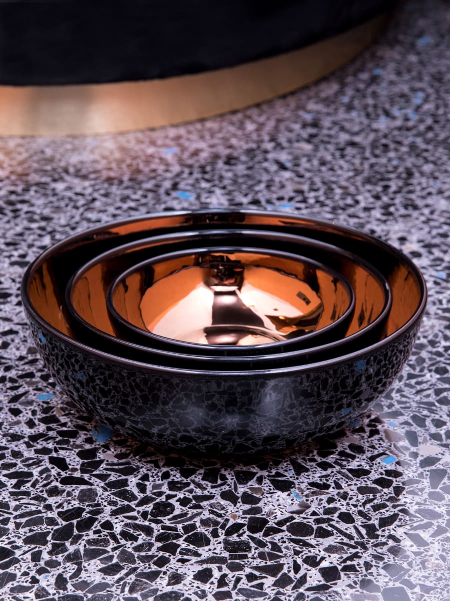 Bowl Circolare Negro / Cobre 1 unidad3