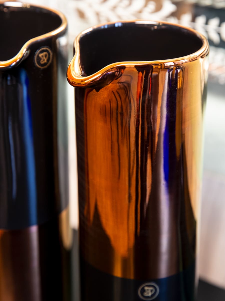 Jarra Cilindro Negro / Cobre1