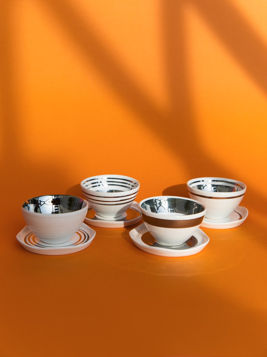 Taza de Café & Platillo “Linea” 4 unidades3