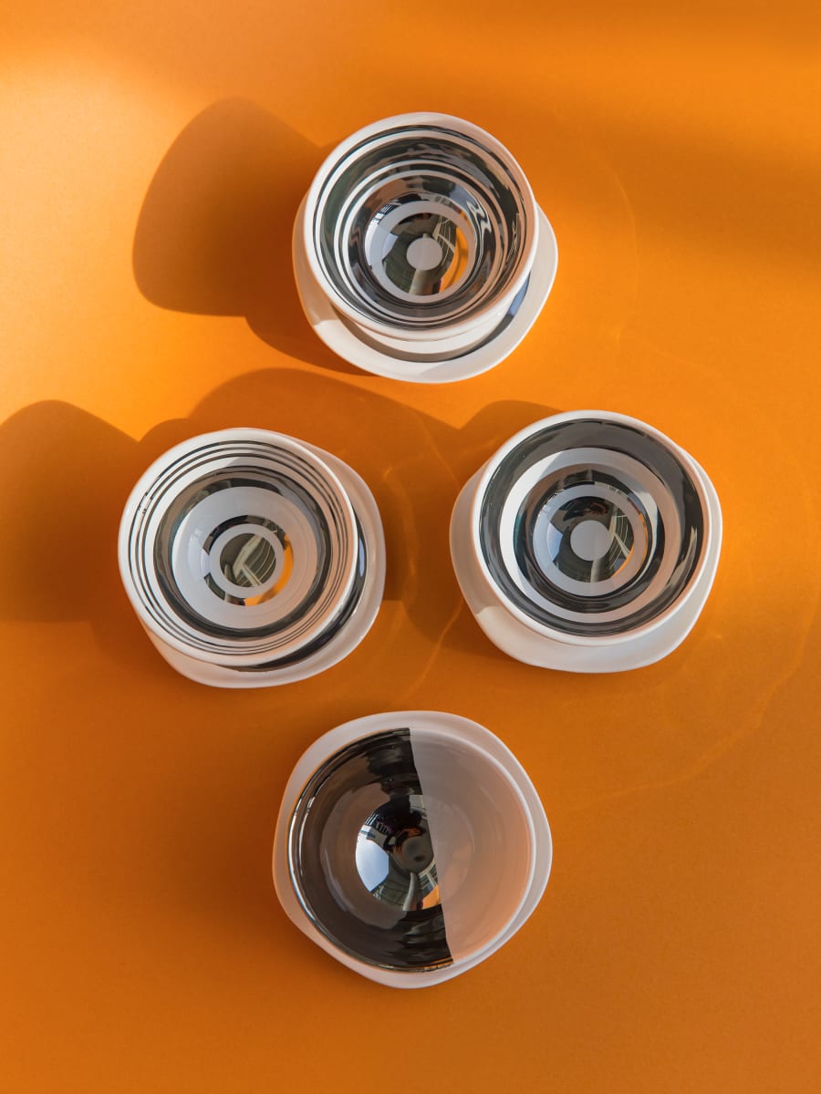 Taza de Café & Platillo “Linea” 4 unidades5