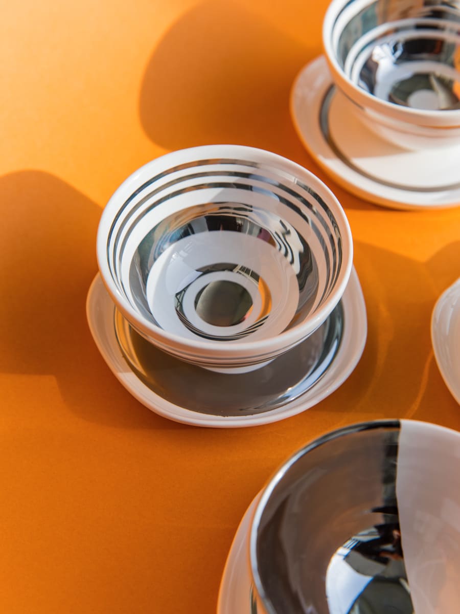 Taza de Café & Platillo “Linea” 4 unidades4