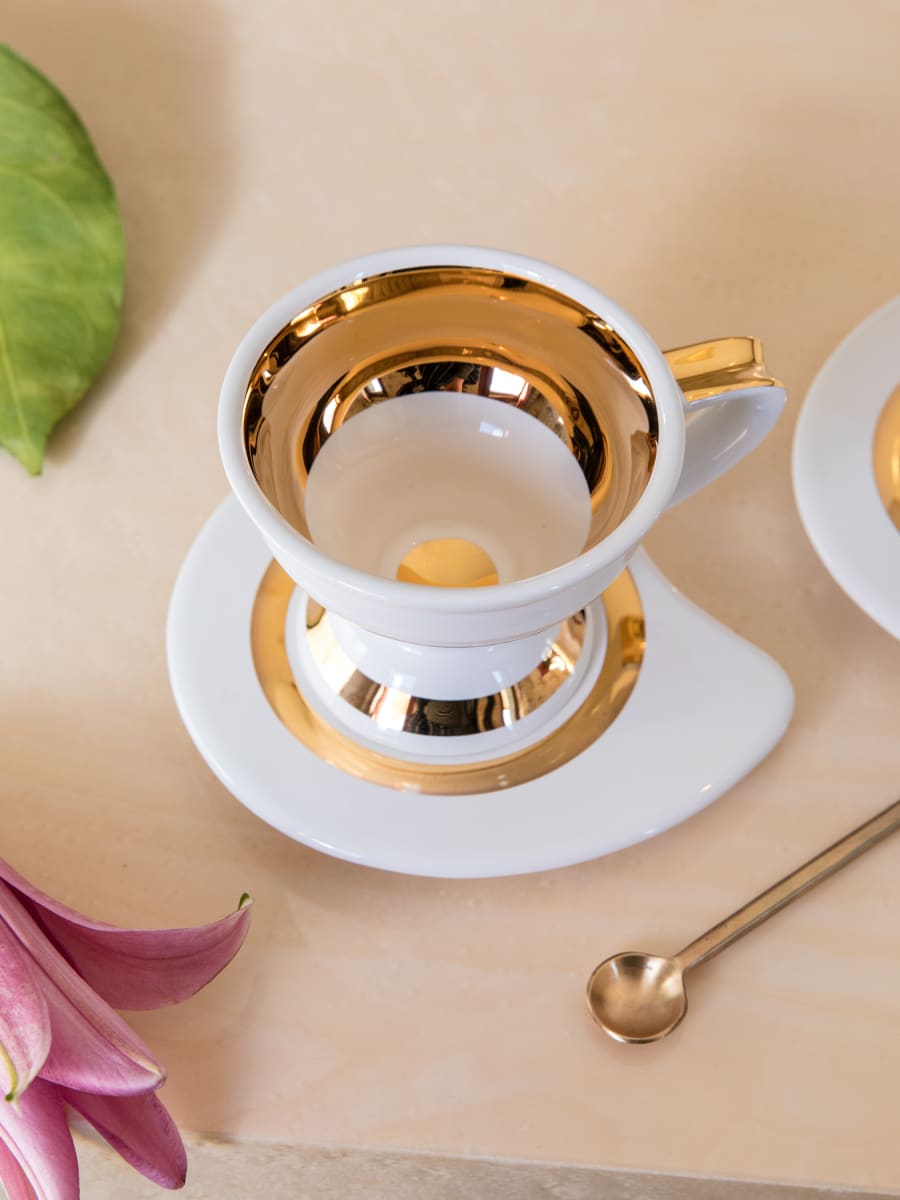 Taza de Té & Platillo “Luna