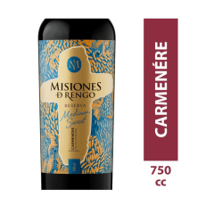 Vino Misiones de Rengo Medium Sweet Reserva Carmenere 750 cc