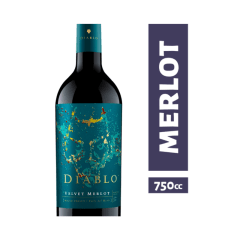Vino Tinto Diablo Velvet Merlot 13.5° Botella, 750 ml