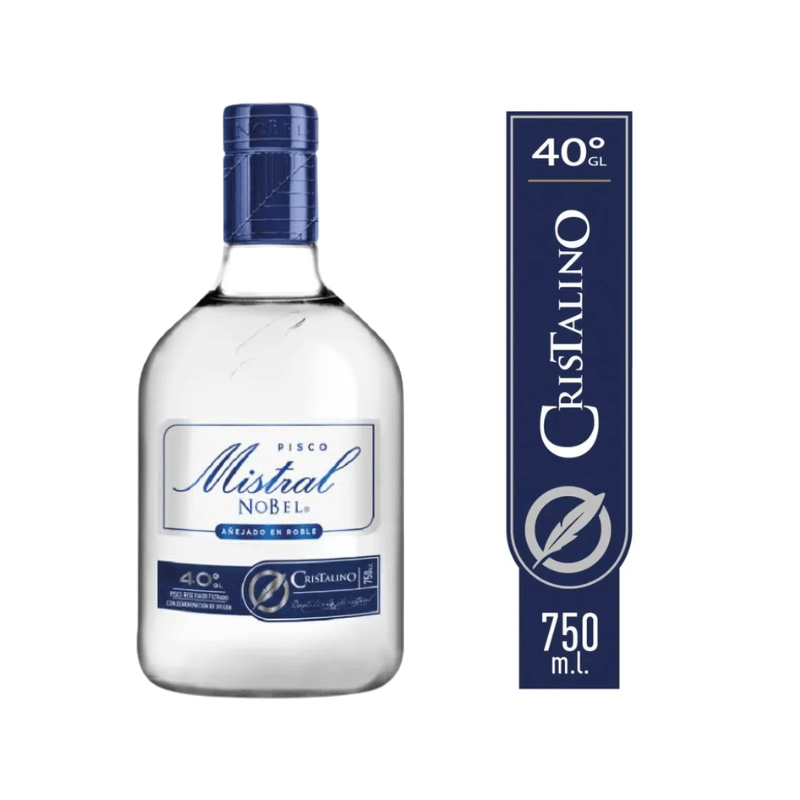 Pisco Mistral Nobel Cristalino 40° 750 cc