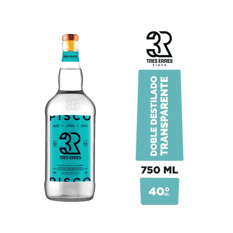 Pisco 3R Transparente 750 cc