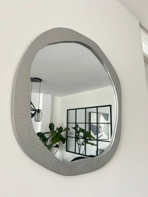 ESPEJO ASIMETRICO PLATA