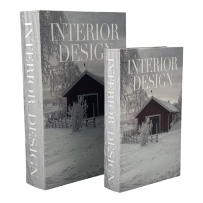 JUEGO DE LIBROS MDF 2PZ DECORATIVOS INTERIOR DESIGN