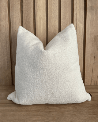 FUNDA DE COJÍN CURLY IVORY