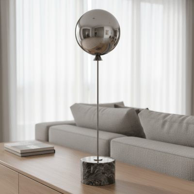 ADORNO GLOBO DECOR MÁRMOL BLACK