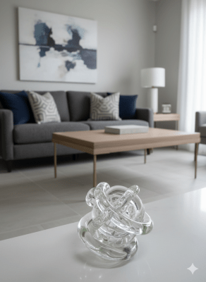 FIGURA NUDO DECORATIVO INCOLORO