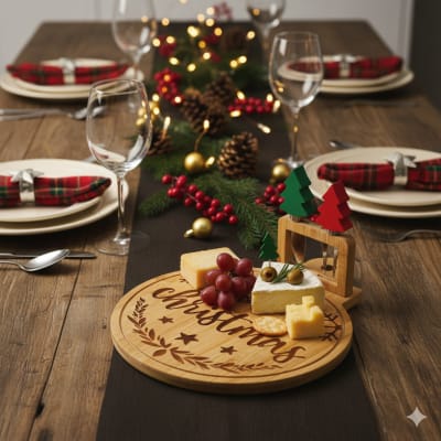 TABLA DE QUESOS Y PIQUEOS NAVIDAD 3PCS