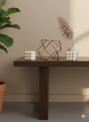 ADORNO DE MESA BOLA DORADA