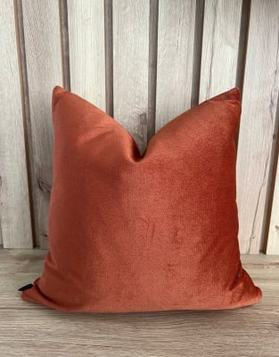 FUNDA DE COJÍN BARI TERRACOTA