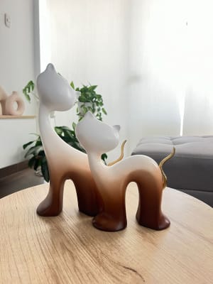 ADORNO PAREJA DE GATOS