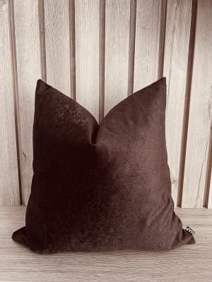 FUNDA DE COJÍN MADRI CHOCOLATE