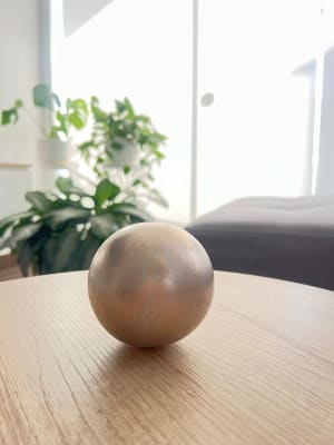 ESFERA DECORATIVA PLATA DORADO