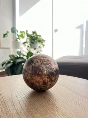 ESFERA DECORATIVA MARMOLEADO BROWN