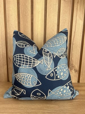 FUNDA DE COJÍN DECO PECES