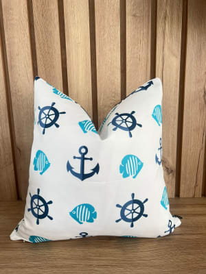 FUNDA DE COJÍN DECO MARINO