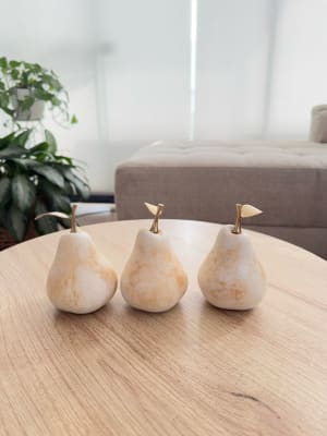 SET DE 3 PERAS DECORATIVAS
