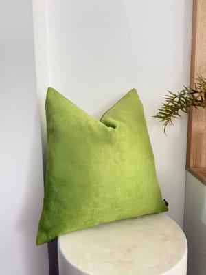 FUNDA DE COJÍN VERDE LIMA