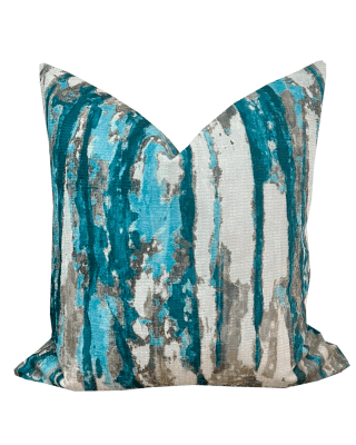 FUNDA DE COJÍN MARBLE AQUA